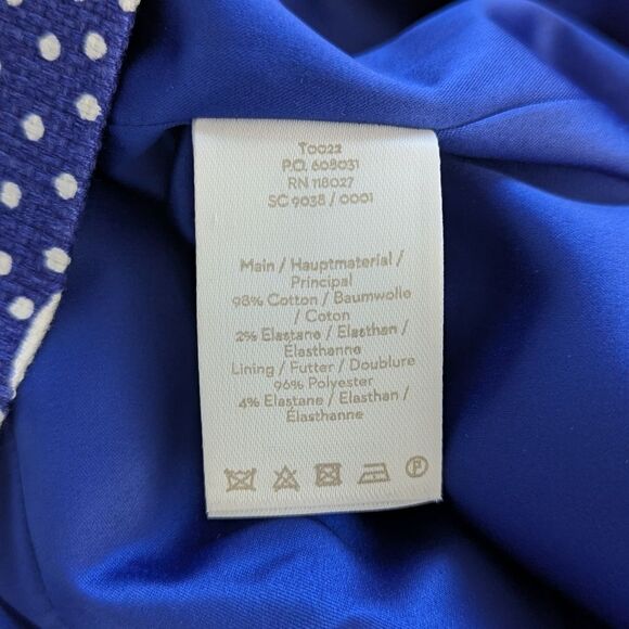 NWT Boden Blue Floral Pencil Skirt Women's 12 - Picture 5 of 8